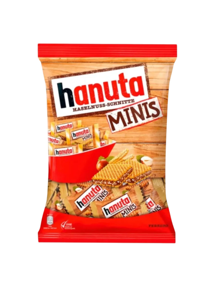 Hanuta Minis 19 шт, 200 гр Вафли с фундучно-шоколад кремом